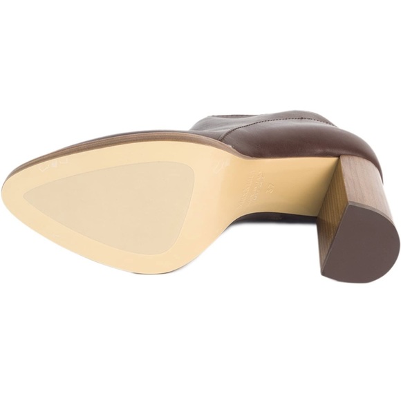 NWOT MaxMara Women's Danubio Dark Brown Leather Ankle Booties Sz 41EU 10… - Picture 11 of 11